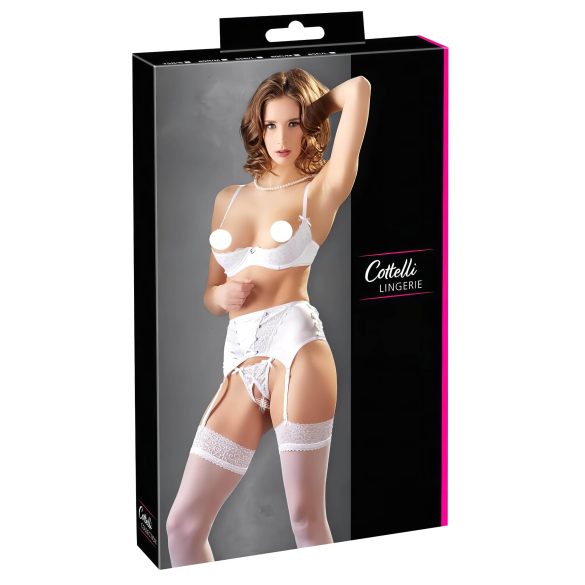 Cottelli - pitsiivar-seelikute komplekt (valge) - 80C/M