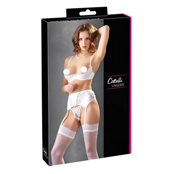 Cottelli - pitsiivar-seelikute komplekt (valge) - 85C/L