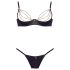 Cottelli - kivis ketteine, satäänist tõstearmide komplekt (must) - 85C/L