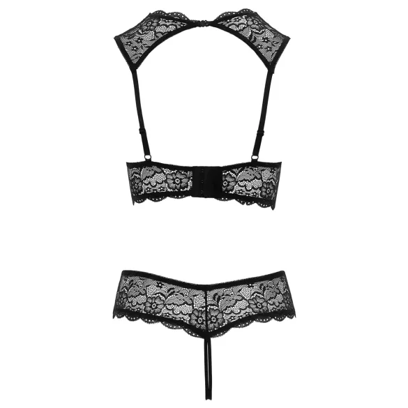 Cottelli - avatud rinnahoidja komplekt - must - 85B/L