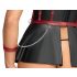 Cottelli Bondage - läikiv komplekt ja käeraud (must)