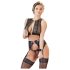 Cottelli Bondage - Pitsilise pesu komplekt (4 osa)