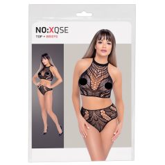 NO:XQSE - kahene võrkkleit - must (S-L)