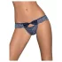 Obsessive Auroria - naiste stringid lipsuga tikandiga - sinine - L/XL