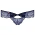 Obsessive Auroria - naiste stringid lipsuga tikandiga - sinine - L/XL