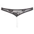 Cottelli - Pitsiline avatud thong pärlitega (must) - XL