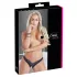 Cottelli - avatud pärlitega pitsist stringid - must - M
