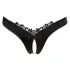 Cottelli - avatud pärlitega pitsist stringid - must - M