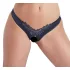 Cottelli - avatud pärlitega pitsist stringid - must - M