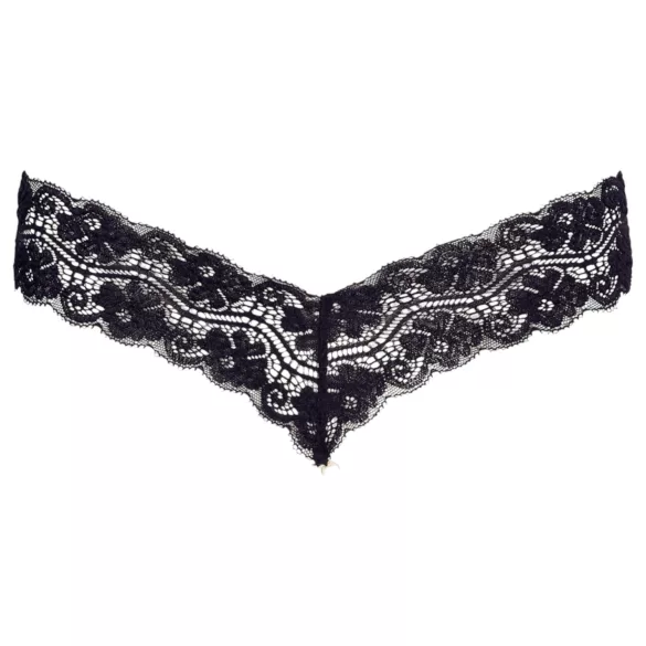 Cottelli - stringid topeltpärlitega pitsist must - M