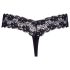 Cottelli - topeltpärlitega pitsiline string (must) - L