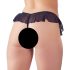 Cottelli - avatud pärlitega pitsiline string (must) - L