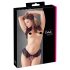 Cottelli - avatud pärlitega pitsiline string (must) - XL
