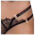 Cottelli - luksus avatud stringid rõnga detailidega (must) - M/L