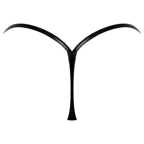 Noir - stringtanga - läikiv efekt - must