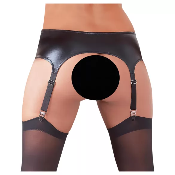 NO:XQSE - läikiv sukahoidja komplekt - L