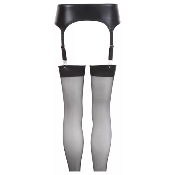 NO:XQSE - läikiv sukahoidja komplekt - L