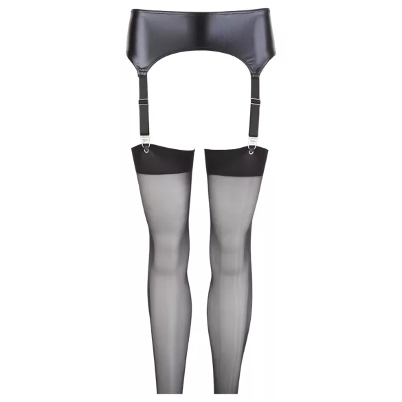 NO:XQSE - läikiv sukahoidja komplekt - XL