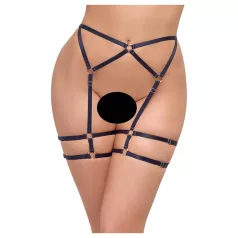 Cottelli - õhuke bodi stringidega - must - L/XL