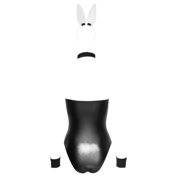 Cottelli Bunny - seksikas läikiv jänkutüdruku kostüüm 5-osaline - XL