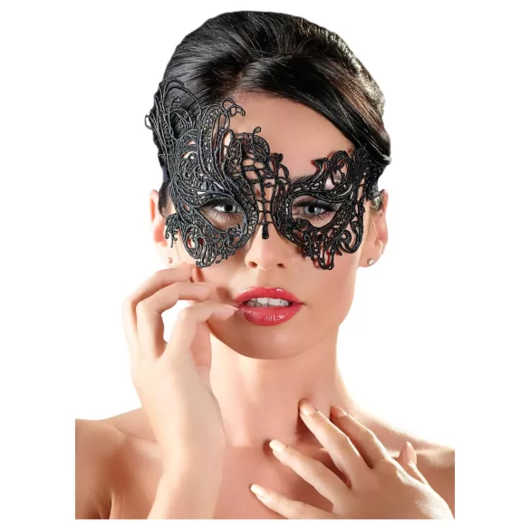 Cottelli - tikandiga asümmeetriline mask - must