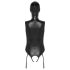 Bad Kitty - avatud kehaga body ja imemiseks mask (must)