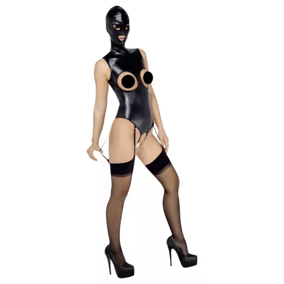 Bad Kitty - avatud body ja oraali mask - must - L