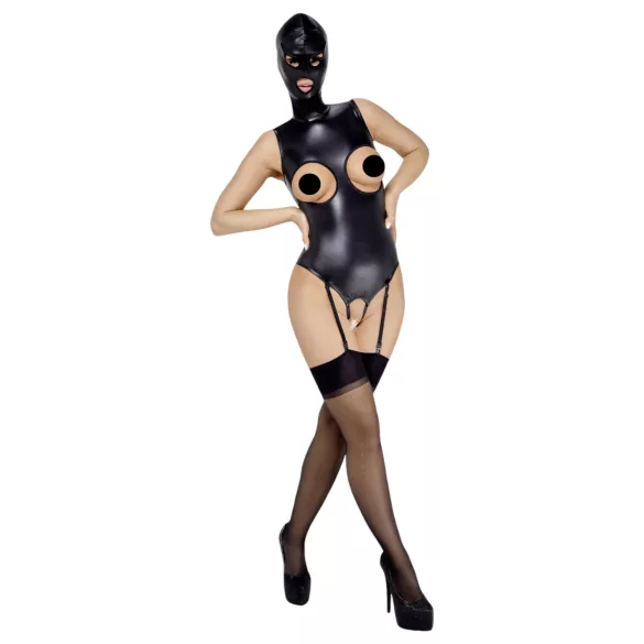 Bad Kitty - avatud body ja oraali mask - must - L