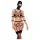 Bad Kitty - kehastrapide komplekt ja mask - must - L