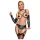 Bad Kitty - bondage kehatrakmete komplekt - must - M