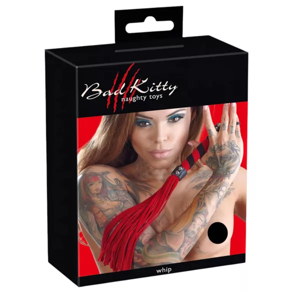 Bad Kitty - vibraator piits - veluurist - punane
