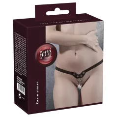 Fetish - neetidega, kettidega, must string (S-L)