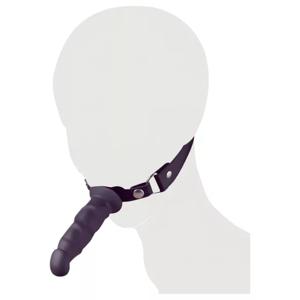 Fetish - suukorv dildoga - must