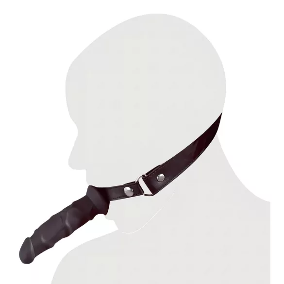 Fetish - suukorv dildoga - must