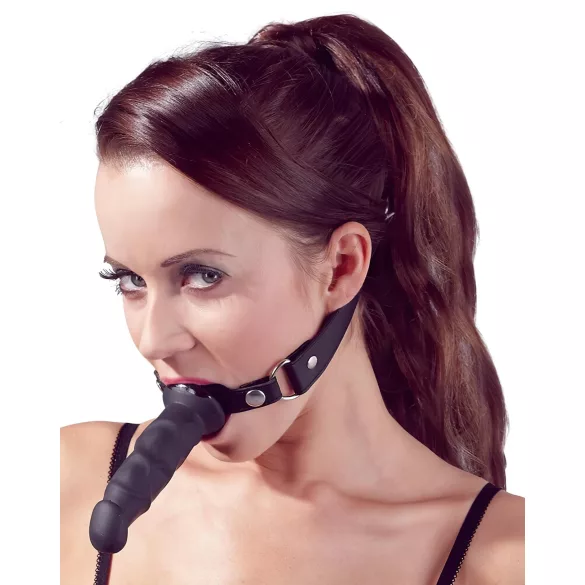 Fetish - suukorv dildoga - must