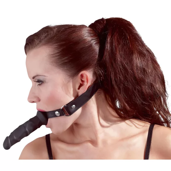 Fetish - suukorv dildoga - must