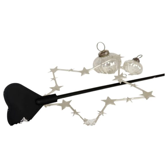 Süda - silikoonist piits - südamekujuline - must