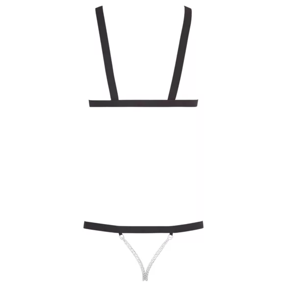 Bad Kitty - naiste bondage kehaühend rihmadega - must (S-L)