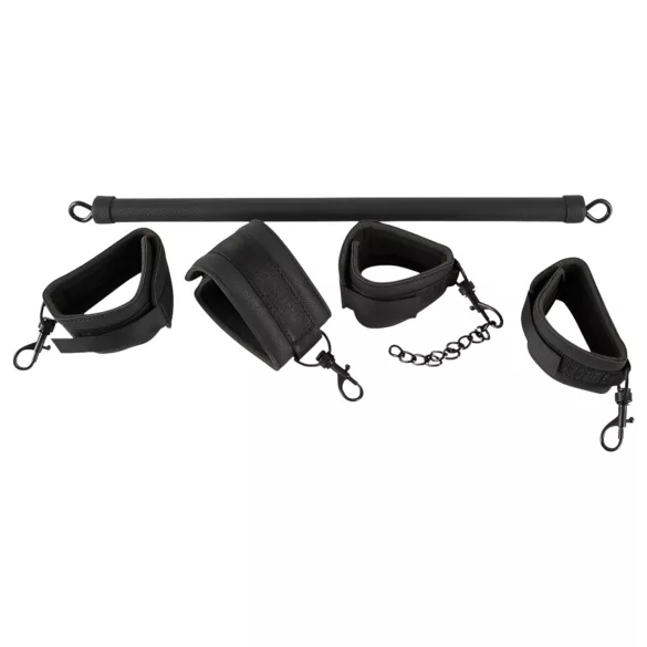 Fetish - kunstnahast sidumisriba komplekt 6-osaline - must
