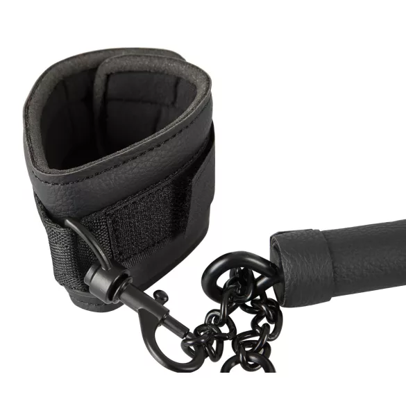 Fetish - kunstnahast sidumisriba komplekt 6-osaline - must