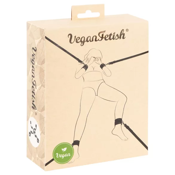 Vegan Fetish - voodi külge kinnitamise komplekt - must