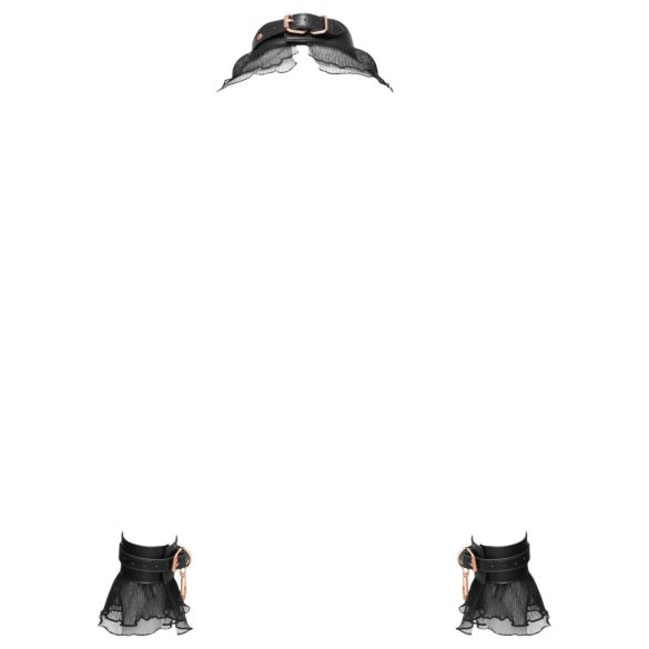 Bad Kitty - pitsiline sidumiskomplekt (4 osa) - must