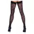 Cottelli Legwear - leopardimustriga sukk - must