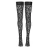 Cottelli Legwear - leopardimustriga sukk - must