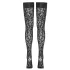 Cottelli Legwear - leopardimustriga sukk - must - 5