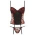 Cottelli - Roosiline korsett ja stringid (punane) - 85C/L