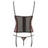Cottelli - Roosiline korsett ja stringid (punane) - 85C/L