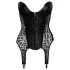Noir - leopardimustriga sukahoidjaga pluus - must