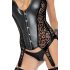 Noir - leopardimustriline sukahoidja top (must) - M
