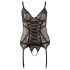Cottelli - Pitsiline naiste topp paeltega (must)